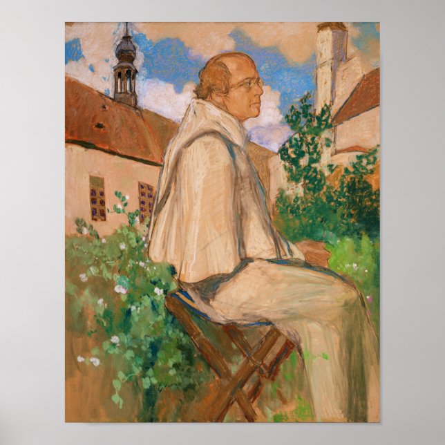 Porträtt till genertikern Johann Gregor Poster (Framsidan)