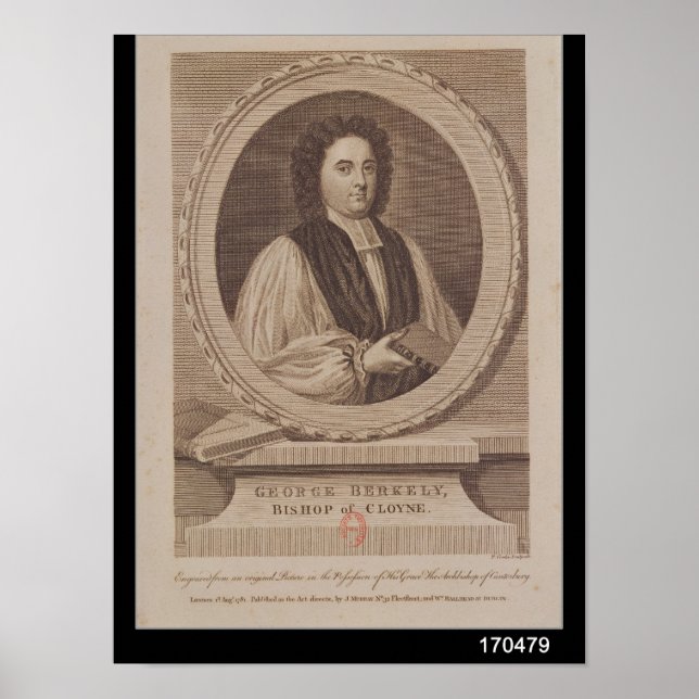 Porträtt till George Berkeley Bishop Poster (Framsidan)
