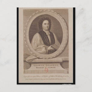 Porträtt till George Berkeley Bishop Vykort