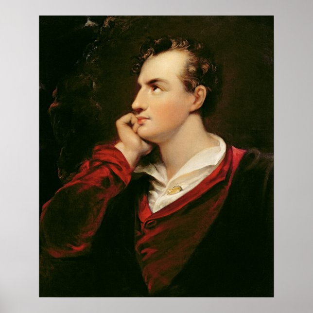 Porträtt till George Gordon Byron 6e Baron Poster (Framsidan)