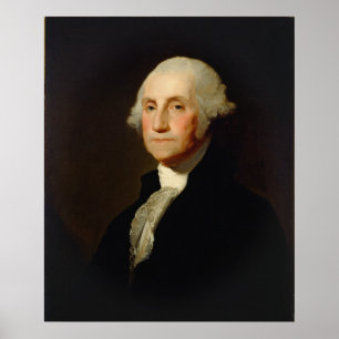 Porträtt till George Washington Gilbert Stuart Poster