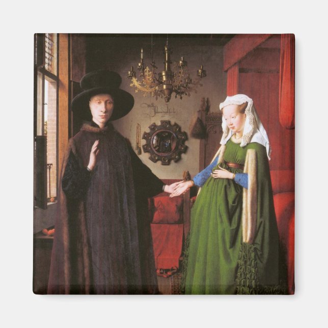 Porträtt till Giovanni Arnolfini och hans fru Magnet (Framsidan)