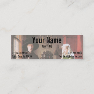 Porträtt till Giovanni Arnolfini och hans fru Mini Visitkort