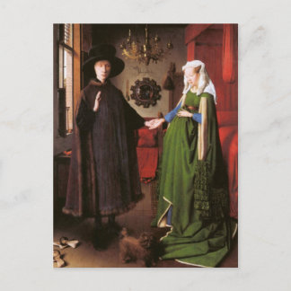 Porträtt till Giovanni Arnolfini och hans fru Vykort
