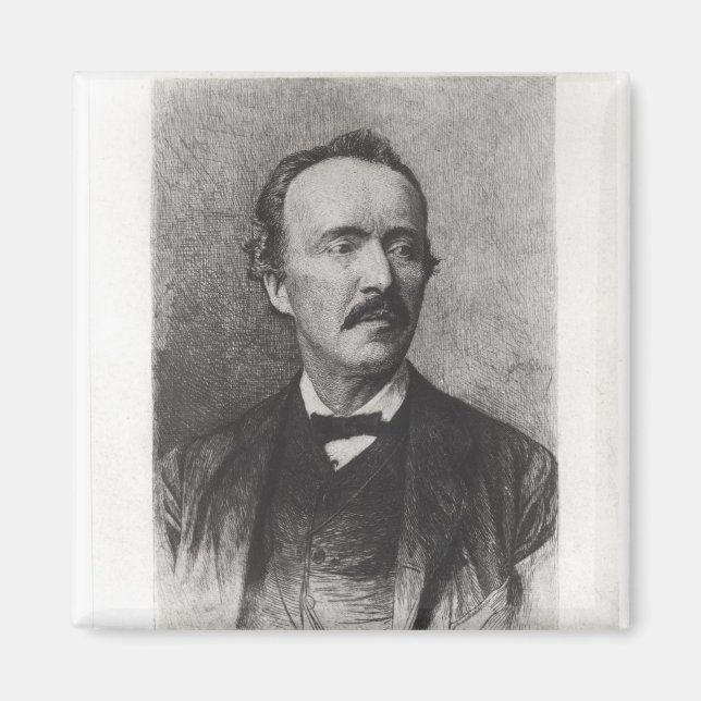 Porträtt till Heinrich Schliemann Magnet (Framsidan)