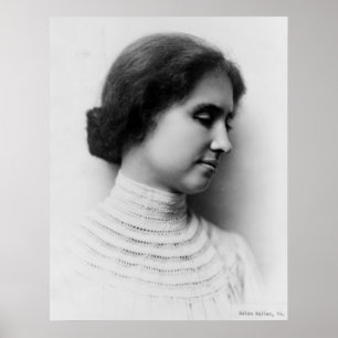 Porträtt till Helen Keller Poster