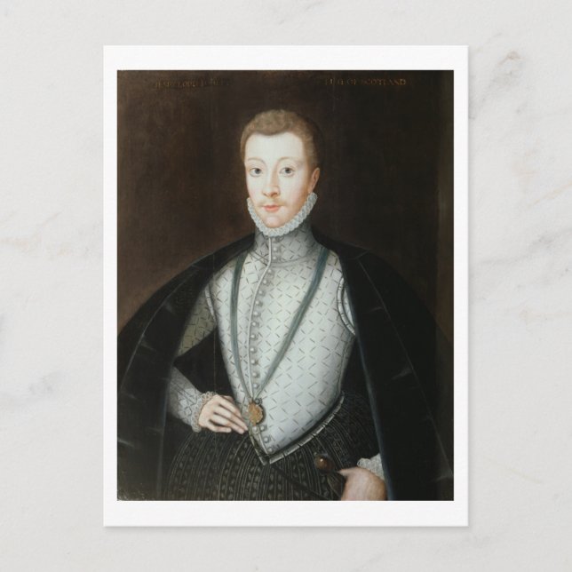 Porträtt till Henry Stewart, Earl of Darnley (1545 Vykort (Framsida)