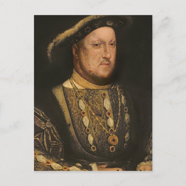 Porträtt till Henry VIII c.1536 Vykort (Framsida)