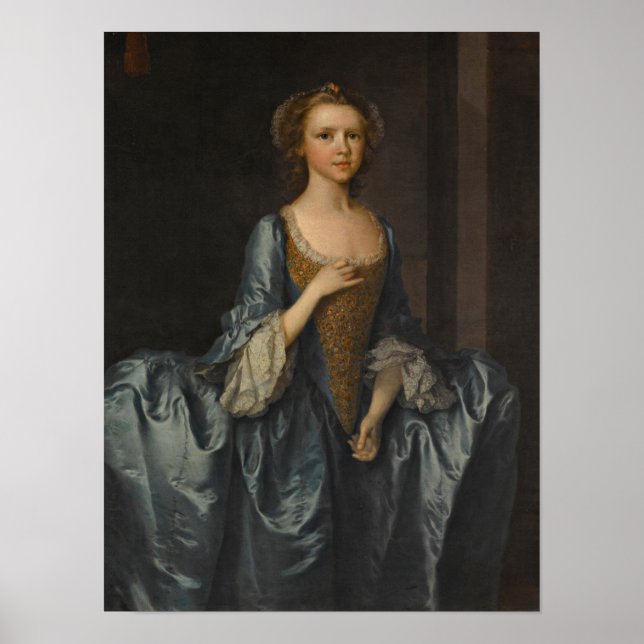 Porträtt till Hibbert, när en flicka Poster (Framsidan)