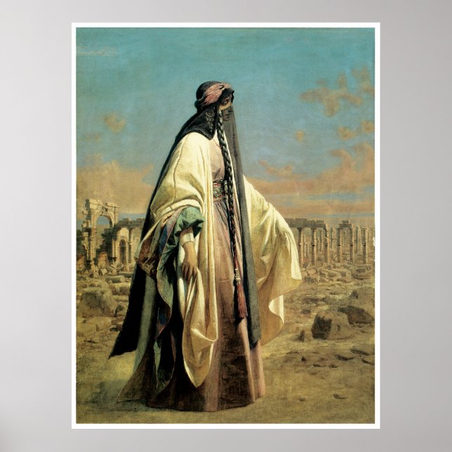 Porträtt till Jane Digby el Mezrab (Palmyra) 1859 Poster (Framsidan)