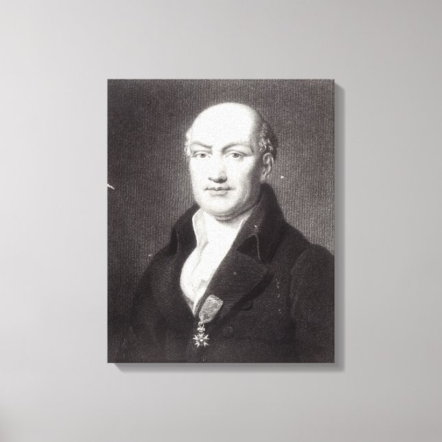 Porträtt till Jean Baptiste Joseph Delambre Canvastryck (Framsida)