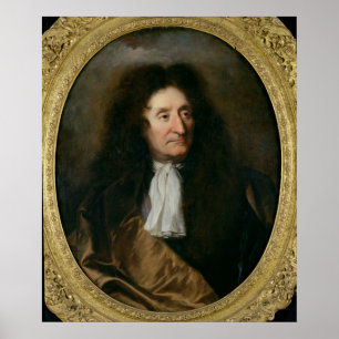 Porträtt till Jean de La Fontaine Poster