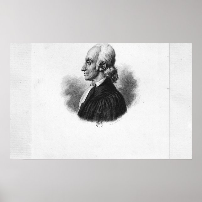 Porträtt till Jean Frederic Oberlin Poster (Framsidan)