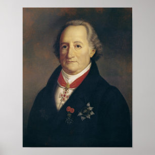 Porträtt till Johann Wolfgang von Goethe Poster