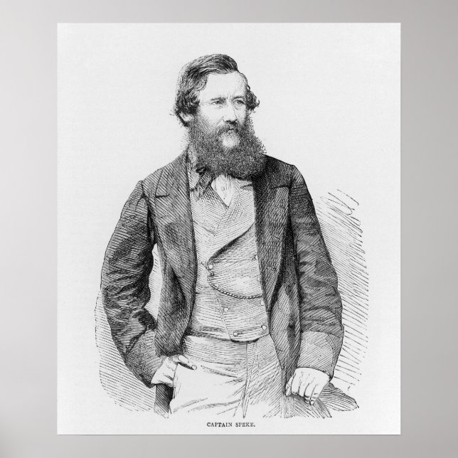 Porträtt till John Hanning Speke Poster (Framsidan)