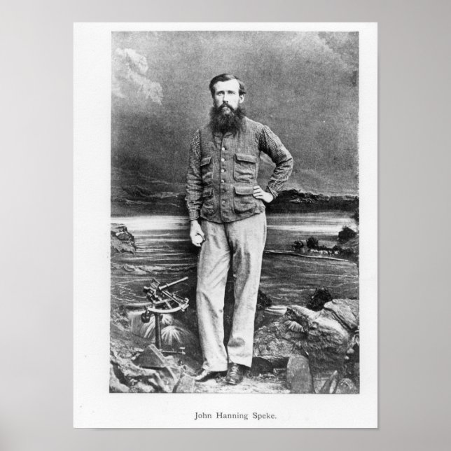 Porträtt till John Hanning Speke Poster (Framsidan)