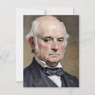 Porträtt till John Quincy Adams Julkort