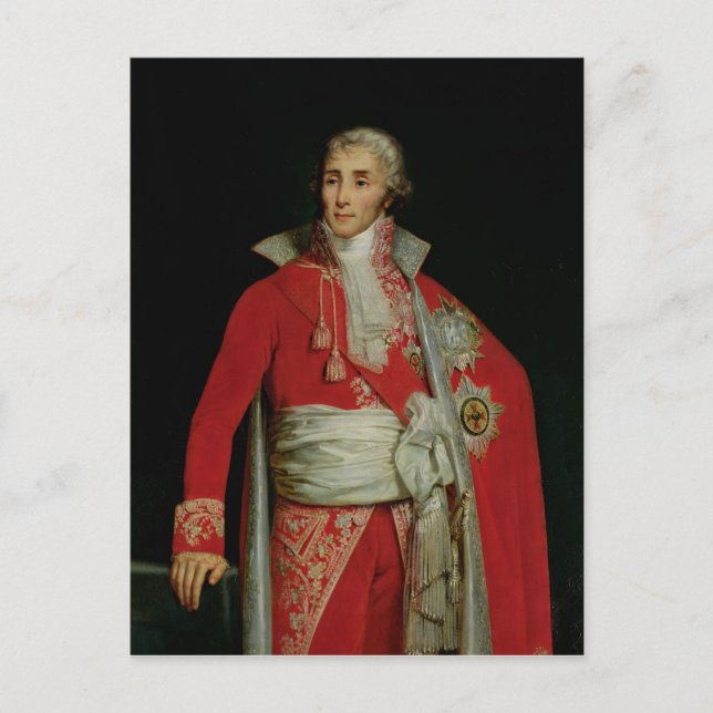 Porträtt till Joseph Fouche Duke av Otranto Vykort (Framsida)