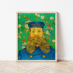 Porträtt till Joseph Roulin | Vincent Van Gogh Poster<br><div class="desc">Porträtt från Joseph Roulin (1889), av den nederländske postimponerande konstnären Vincent Van Gogh. Ursprunglig målning är en olja på arbetsytan. Porträtt är en av flera Van Gogh-målade av sin nära vän, en postanställd i den sydliga Fransken Arles stad. Brevbärarens närhet i uniform ställs mot en blommigt med vismisk grönt. Använda...</div>