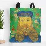 Porträtt till Joseph Roulin | Vincent van Gogh Tygkasse<br><div class="desc">Vincent van Goghs serie av porträtt från Joseph Roulin, postmannen i Arles, är en hjärtlig hyllning till hans nära vän och förtroendeperson. Arbetet målades mellan 1888 och 1889, och Van Gogh's Post-Impressionist stil, med fet färg, dynamiska penseldrag och uttrycksfull karaktär. Varje porträtt avspeglar Van Goghs beundran för Roulin, som skildrar...</div>
