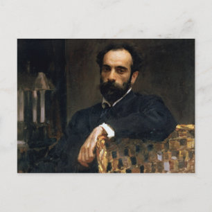 Porträtt till konstnären Isaak Ilyich Levitan Vykort