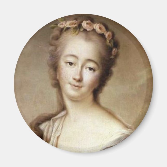 Porträtt till Madame du Barry Magnet (Framsidan)