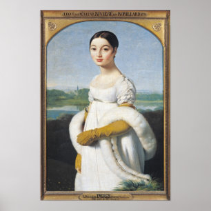 Porträtt till Mademoiselle Caroline Riviere 1805 Poster