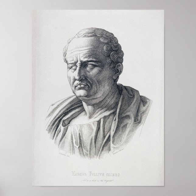 Porträtt till Marcus Tullius Cicero Poster (Framsidan)