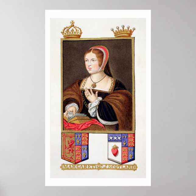 Porträtt till Margaret Tudor (1489-1541) Queen of  Poster (Framsidan)