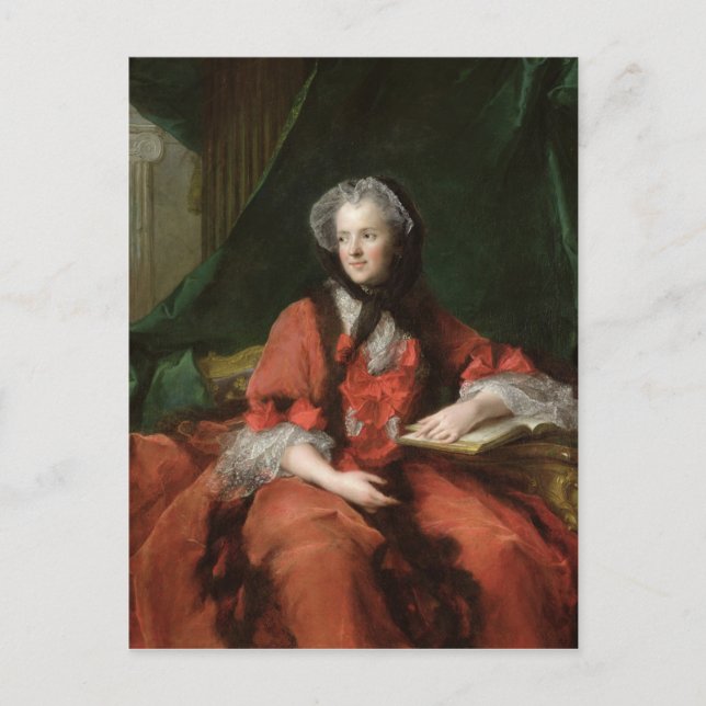 Porträtt till Maria Leszczynska 1748 Vykort (Framsida)