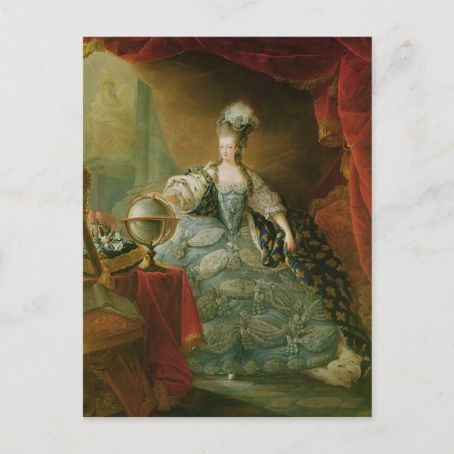 Porträtt till Marie Antoinette Queen of Frankrike Vykort (Framsida)