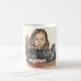 Porträtt till Marie (Cute Young Girl) Kaffemugg