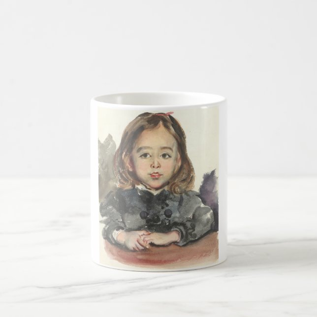 Porträtt till Marie (Cute Young Girl) Kaffemugg (Center)