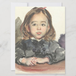 Porträtt till Marie (Cute Young Girl) Kort