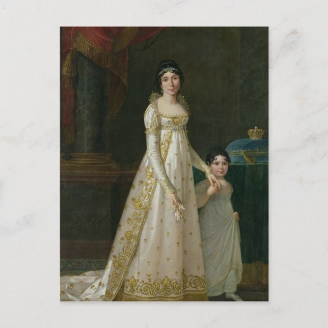 Porträtt till Marie-Julie Clary Queen of Neapel Vykort (Framsida)