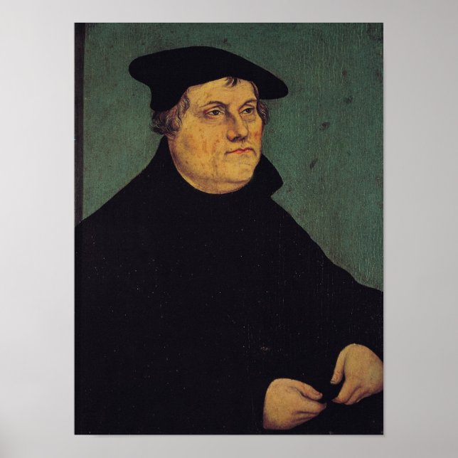 Porträtt till Martin Luther 1543 Poster (Framsidan)