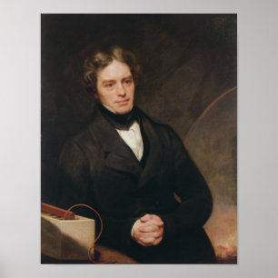 Porträtt till Michael Faraday 1841-42 Poster