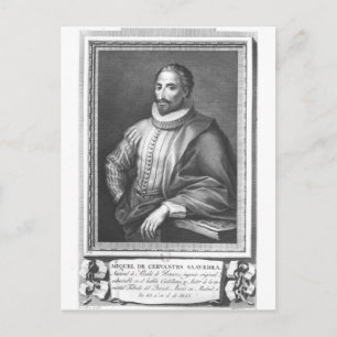 Porträtt till Miguel de Cervantes Saavedra Vykort