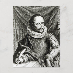 Porträtt till Miguel de Cervantes Saavedra Vykort