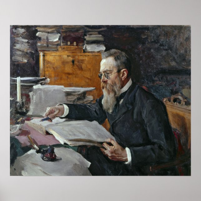 Porträtt till Nikolai Andreyevich Rimsky-Korsakov Poster (Framsidan)