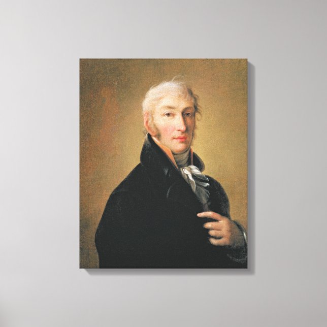 Porträtt till Nikolay Mikhaylovich Karamzin , 1805 Canvastryck (Framsida)