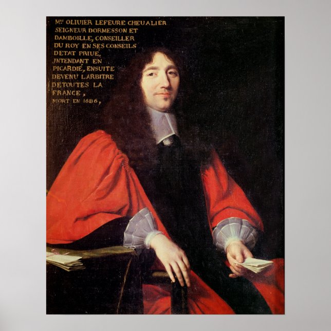 Porträtt till Olivier Lefevre Poster (Framsidan)