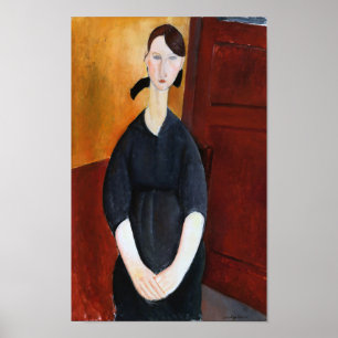 Porträtt till Paulette Jourdain, Modigliani Poster