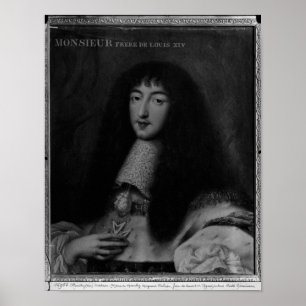 Porträtt till Philippe Duc d'Orleans Poster