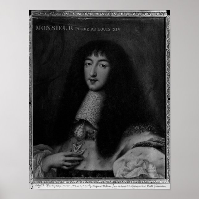Porträtt till Philippe Duc d'Orleans Poster (Framsidan)