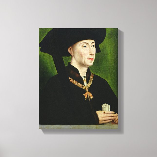 Porträtt till Philippe le Bon Duc de Bourgogne Canvastryck (Framsida)
