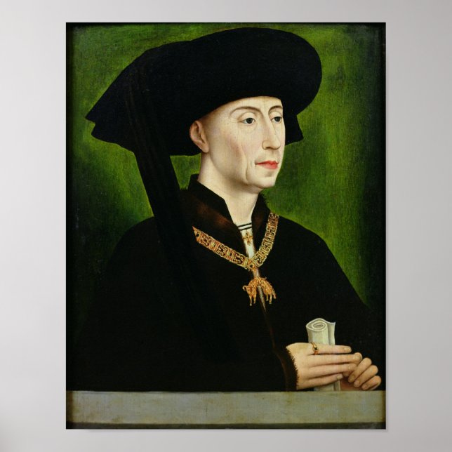 Porträtt till Philippe le Bon Duc de Bourgogne Poster (Framsidan)