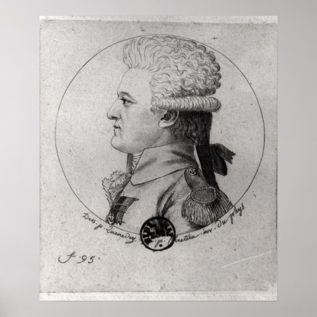 Porträtt till Pierre Charles de Villeneuve Poster (Framsidan)