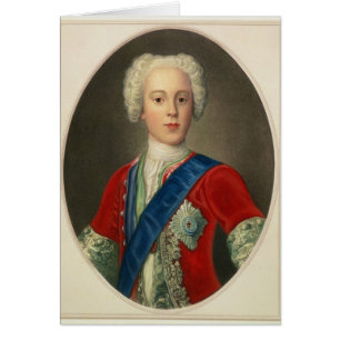Porträtt till Prince Charles Edward Hälsningskort