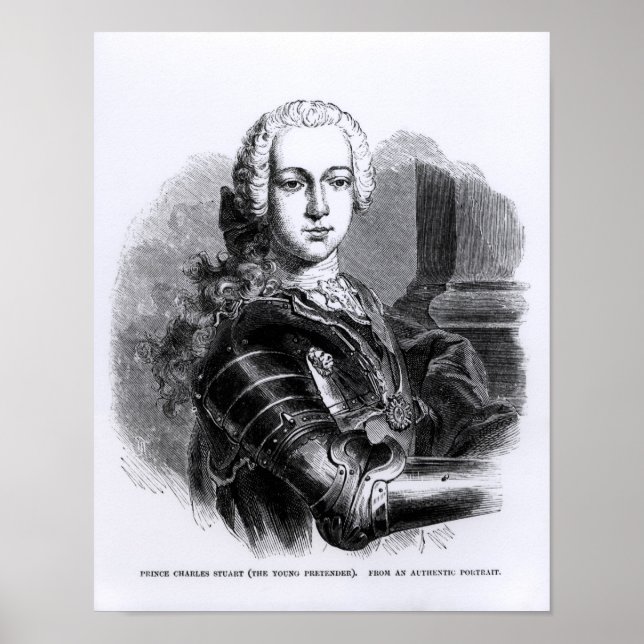 Porträtt till Prince Charles Edward Stuart Poster (Framsidan)